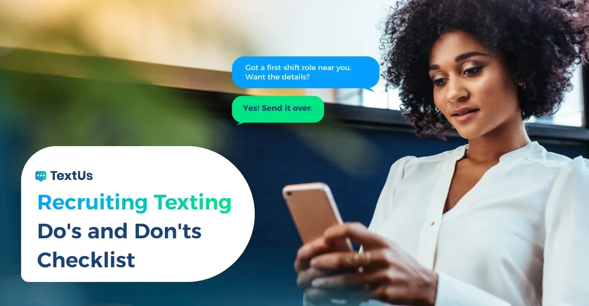 Recruiting Texting Do's and Don'ts Checklist by TextUs